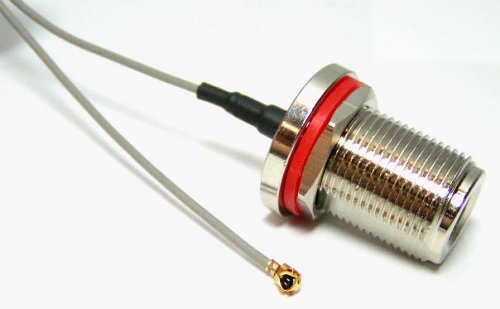IPEX (Microcab U.FL) Plug to N Jack Bulkhead 1.32 Cable 20cm